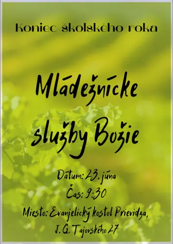 Mládežnícke služby Božie