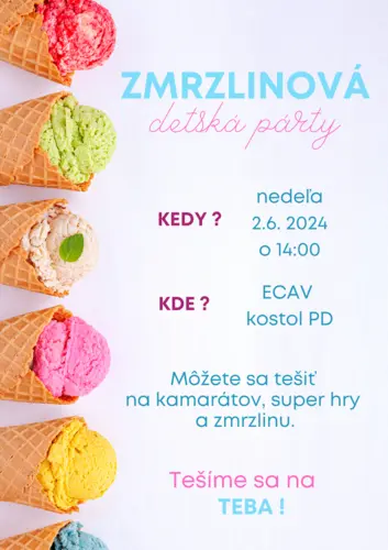 Detská zmrzlinová párty