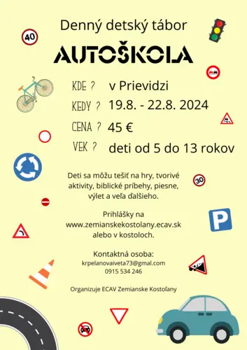 Detský denný tábor AUTOŠKOLA
