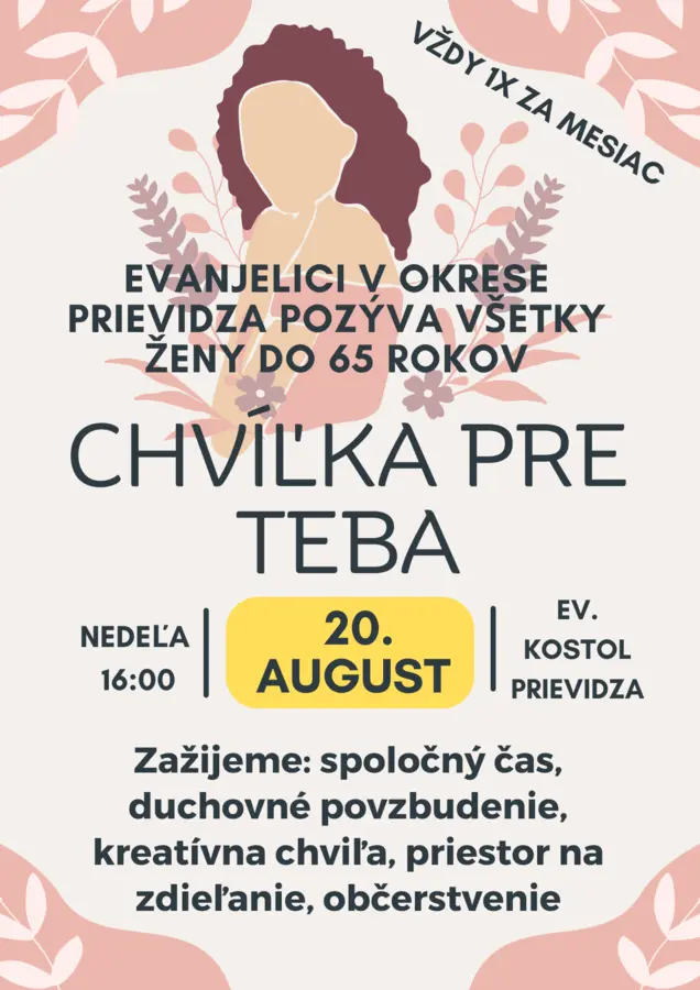 Chvíľka pre Teba - august