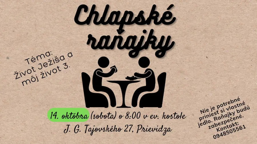 Chlapské raňajky - október