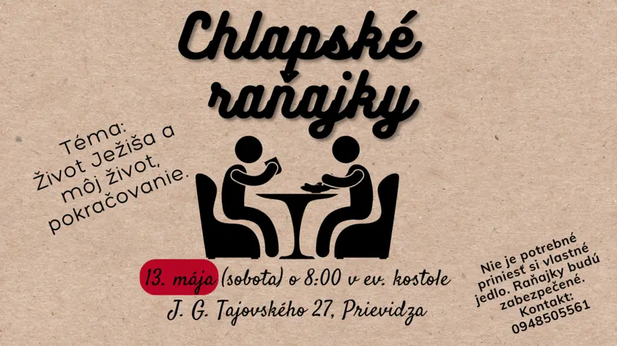 Chlapské raňajky 13.05.