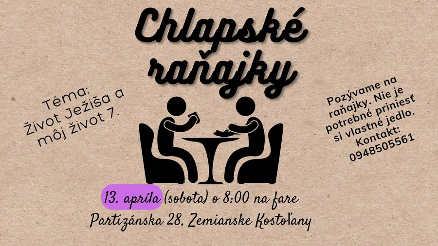 Chlapské raňajky ZK